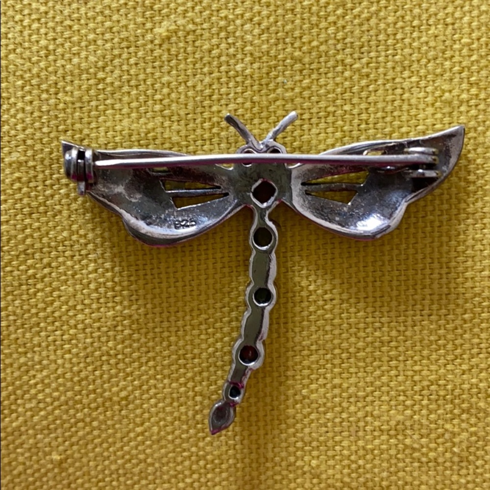 Antique silver dragonfly brooch - Picture 2 of 3
